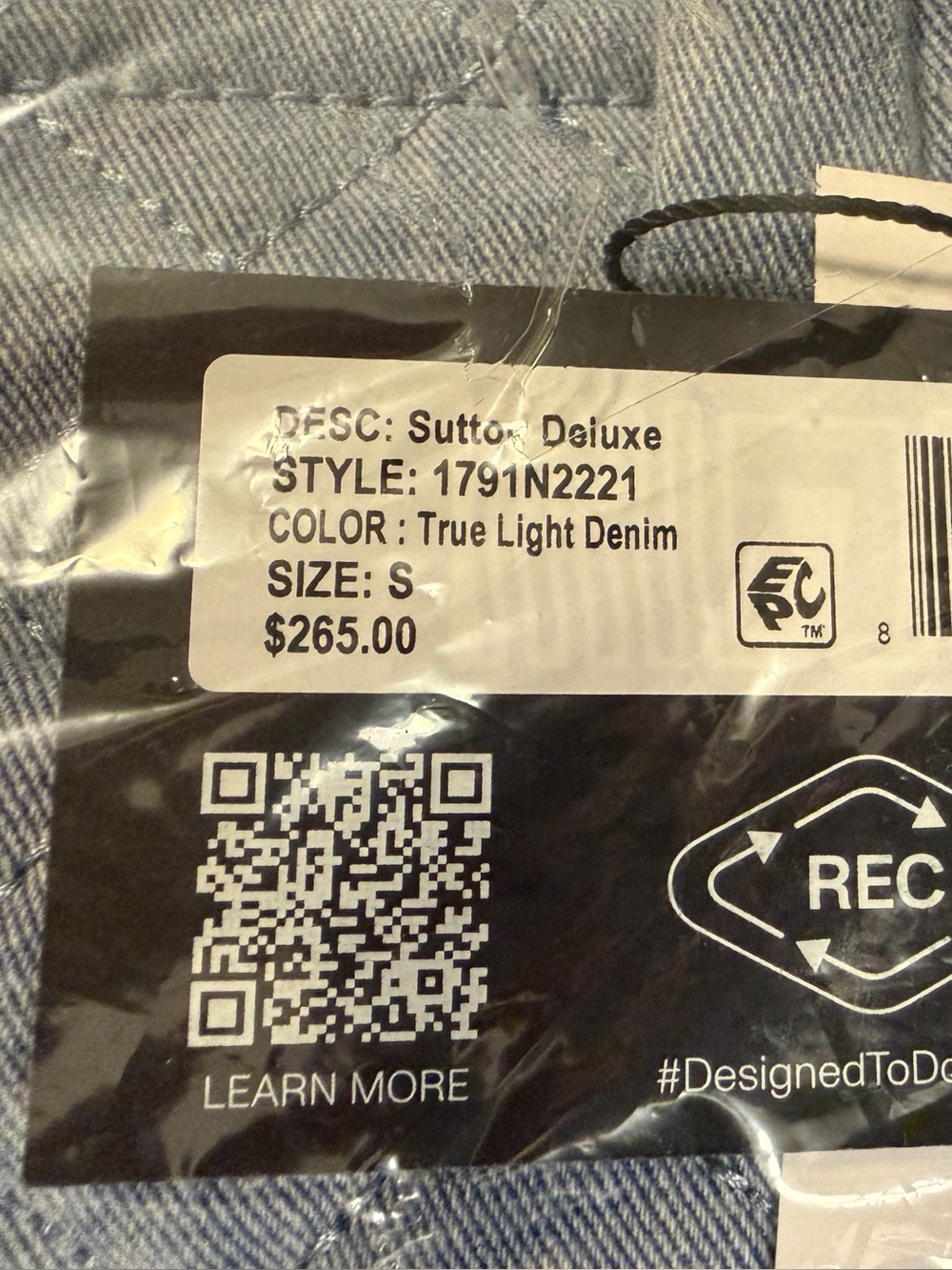 MZ Wallace Quilted Small Sutton Deluxe in Light Denim; NWT - Picture 4 of 9